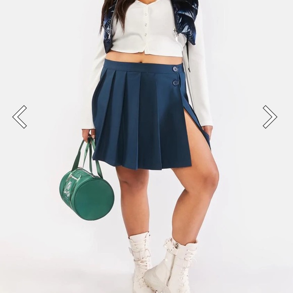 Pleated Mini Skirt- Worn Once - Picture 2 of 3